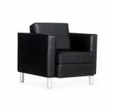 black citi lounge chair