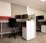 Remanufactured/Used Raised cubicle with drafting chair