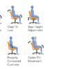 offices to go 11657B mesh back managers chair adjustments graphic