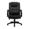 Managers Black Luxhide Chair OTG11618B Front
