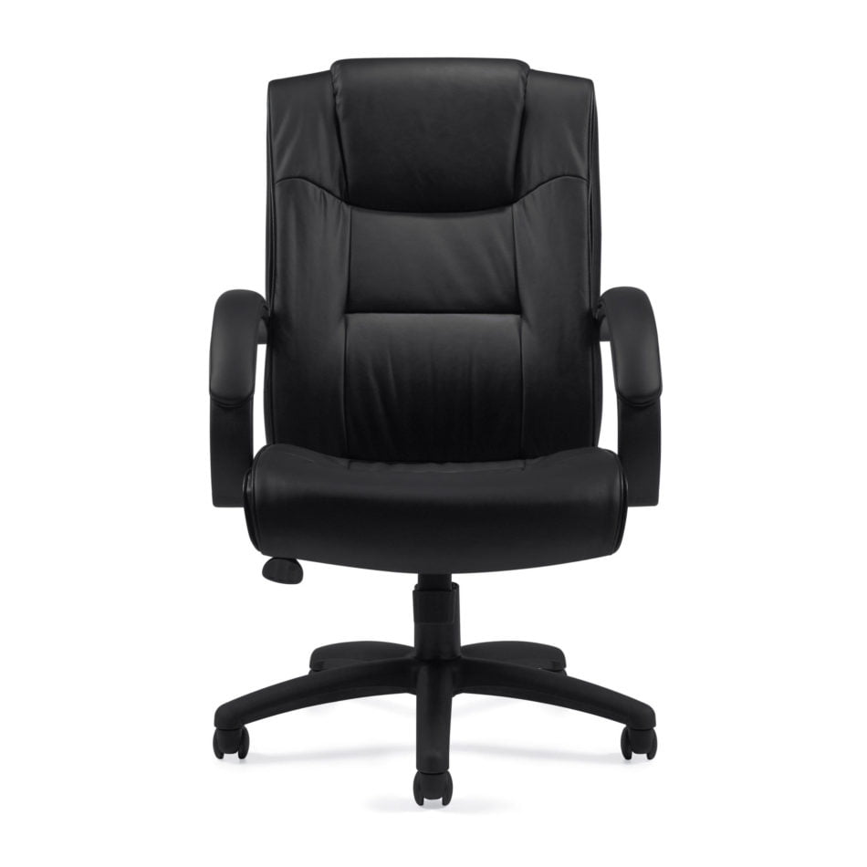 Offices to Go 11618B Luxhide Executive Chair with Integral Headrest