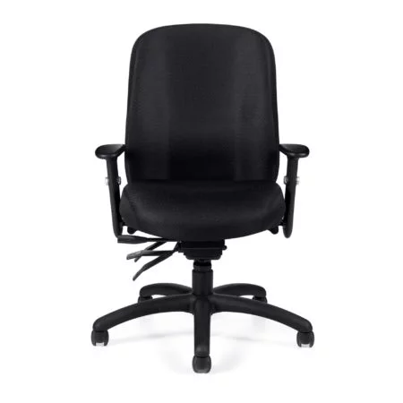 Offices to Go 11710 Multi-Function Black Fabric Task Chair with Arms