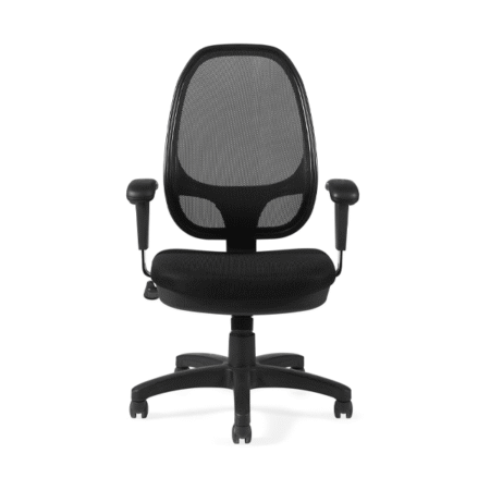 Offices to Go 11641B Black Mesh High-Back Manager Chair