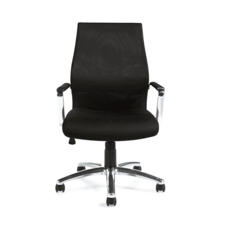 Offices to Go 11657B Black Mesh Back Manager Chair