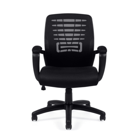Offices to Go 11750B Black Mesh Manager Chair
