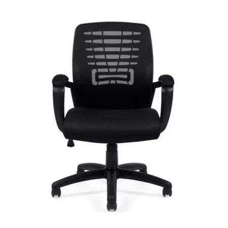 Offices to Go 11750B Black Mesh Manager Chair