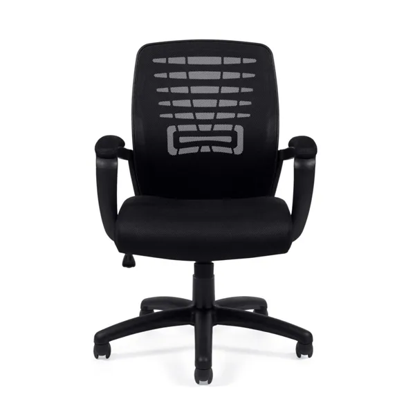 Offices to Go 11750B Black Mesh Manager Chair