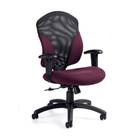 Global Tye 1951-4 Medium Back Tilter with Height Adjustable "T" Arms