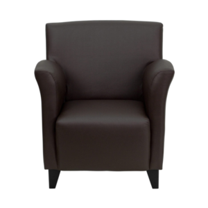 HERCULES Roman Series Brown Leather Reception Chair