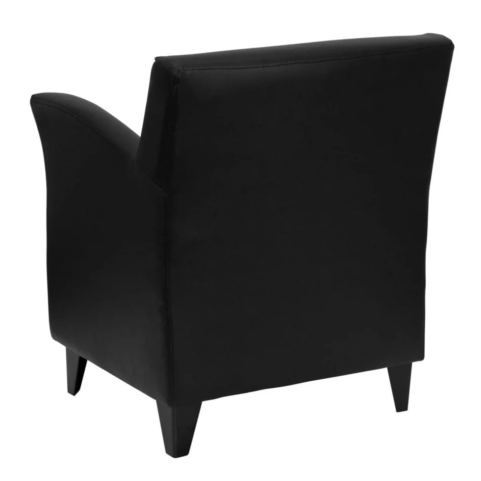 Hercules Roman Series Black Leather Reception Chair