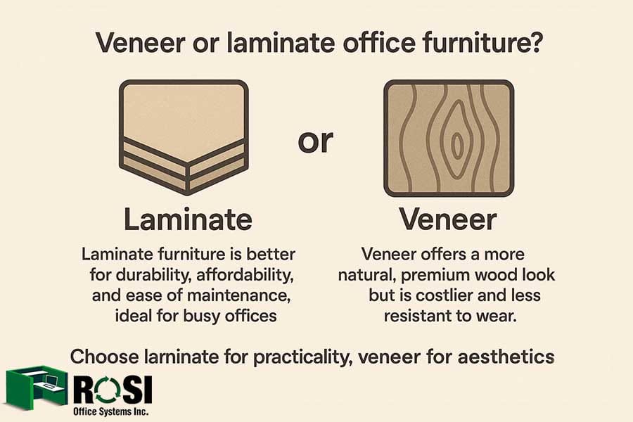 Veneer or Laminate Office Furniture