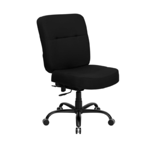 HERCULES Series 400 LB. Capacity Big and Tall Black Fabric Office Chair with Extra Wide Seat [WL-735SYG-BK-GG]