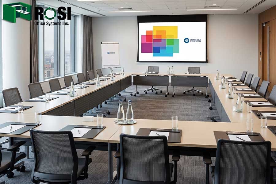 Set Up A Conference Room with furniture