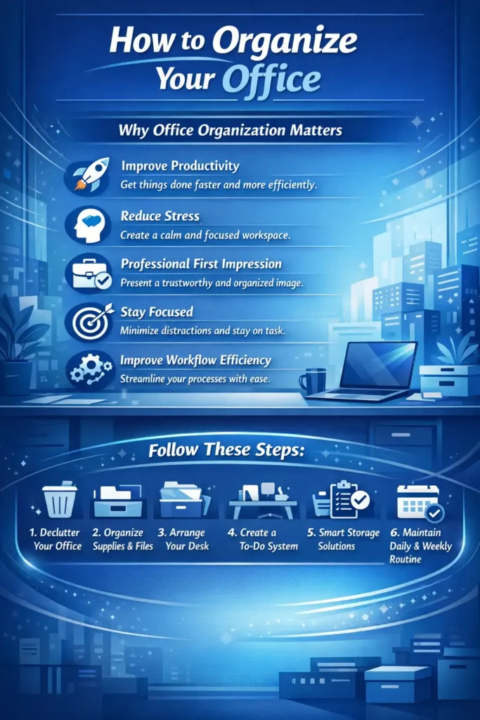how to organize office