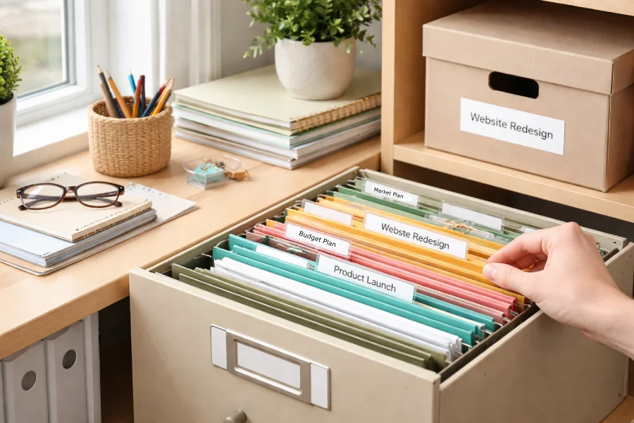 how to organize office