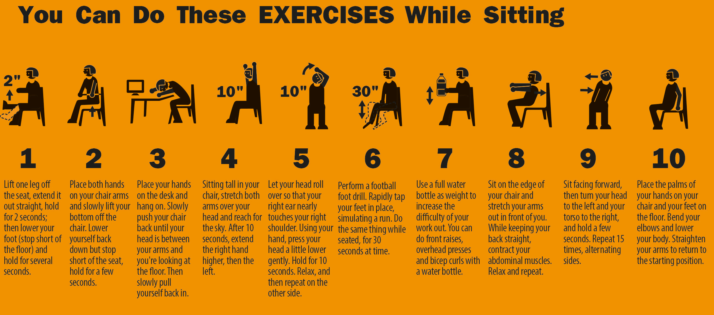 10 Easy Exercises You Can Do At Your Office Cubicle