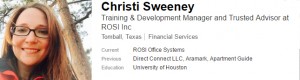 Christi Sweeney ROSI, Inc. Linkedin Profile