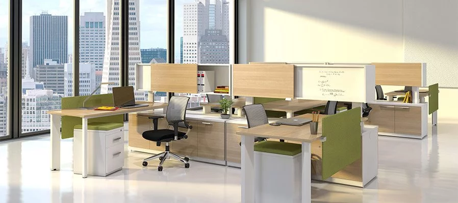 low wall cubicle