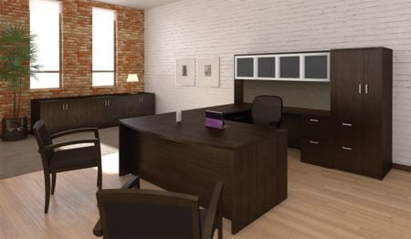 Amber Executive Office Desk by Cherryman