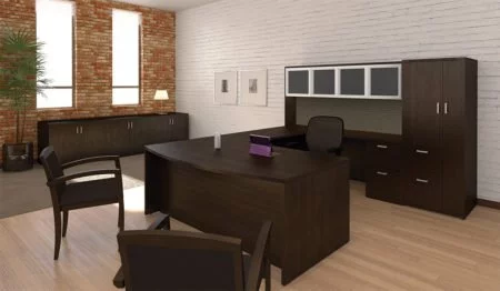Amber Executive Office Desk by Cherryman