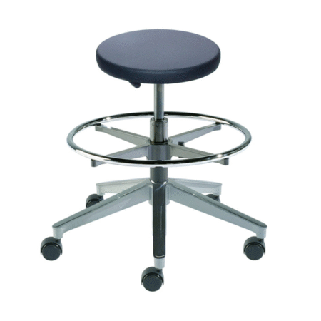 BioFit Black Traxx Series Medium Height Stool