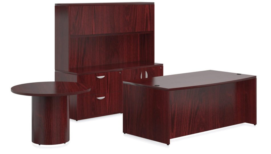 Offices To Go Veneer Executive Desk VFD_CCH