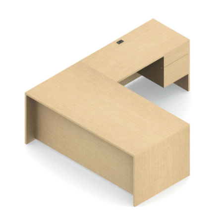 L-Shaped Adaptabilities Typical (Left) Executive Desk With Return