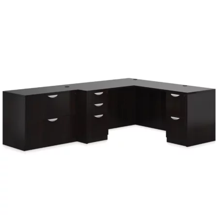 Offices To Go Laminate Typical With Executive Desk, Credenza, Box And Lateral Files