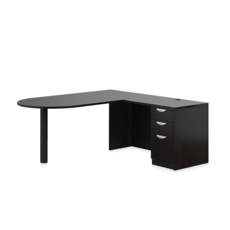 Offices To Go Laminate Typical With Island-Shaped Executive Desk And Box File