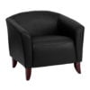 Hercules Black Imperial Leather Reception Chair