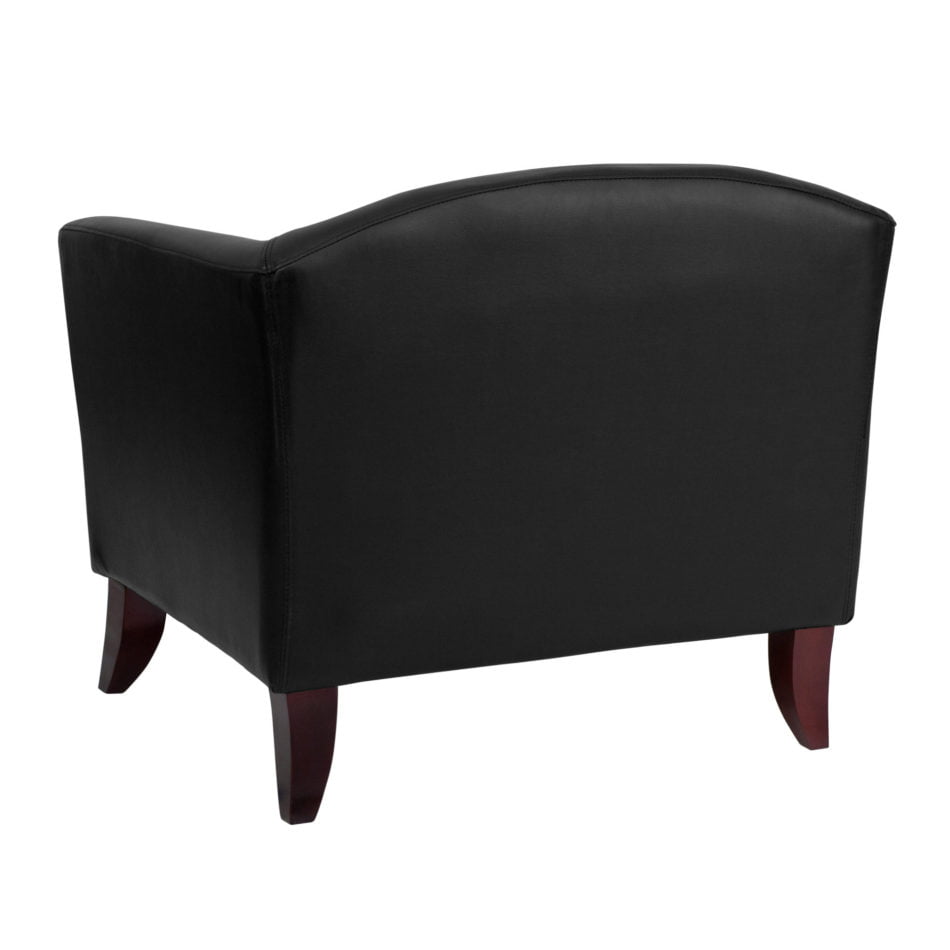 Hercules Black Imperial Leather Reception Chair