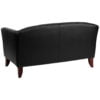 Hercules Black Imperial Leather Reception Loveseat