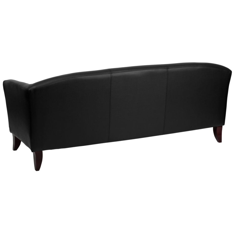 Hercules Black Imperial Leather Reception Sofa