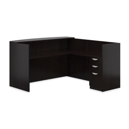 Offices To Go Laminate Reception Desk With File Pedestal