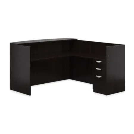Offices To Go Laminate Reception Desk With File Pedestal
