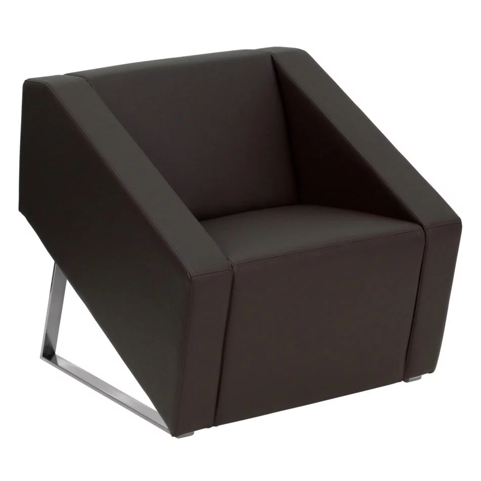 HERCULES SMART SERIES BROWN LEATHER LOUNGE CHAIR