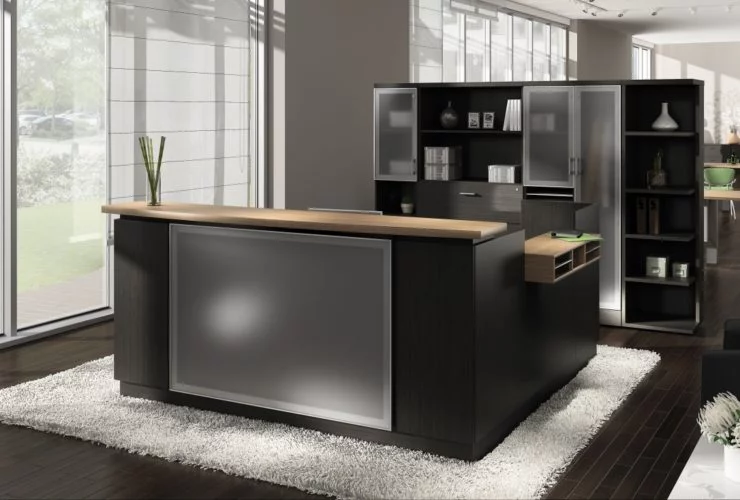 Global Zira Reception Desk Typical