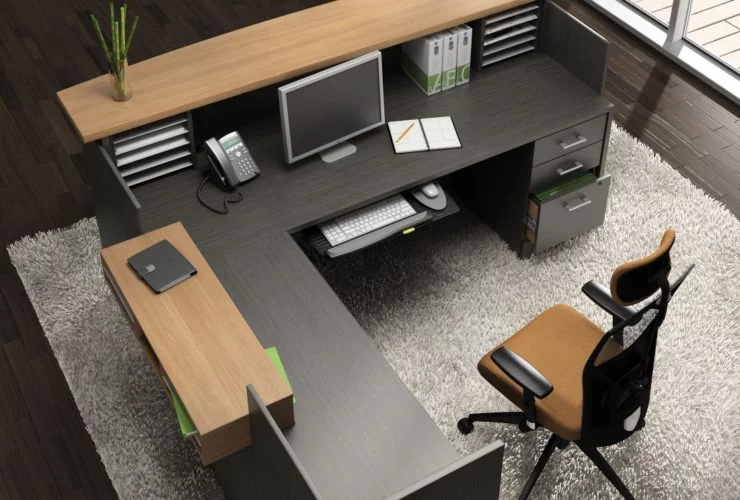 Global Zira Reception Desk Typical