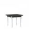 End Table, Polished Aluminum Legs, Wood Top (5485-W)