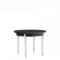End Table, Polished Aluminum Legs, Wood Top (5486-W)