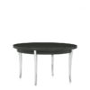 End Table, Polished Aluminum Legs, Wood Top (5487-LP)