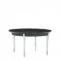 End Table, Polished Aluminum Legs, Wood Top (5487-W)