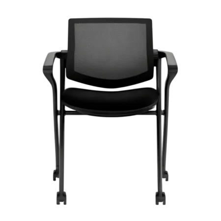 Offices to Go 11340B Mesh Back Flip Seat Nesting Chair