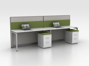 bench style office cubicles