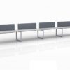 ICON 4-Pack Single Run Benching, with white background. This is our 72x30 inch bench, model ICO35.