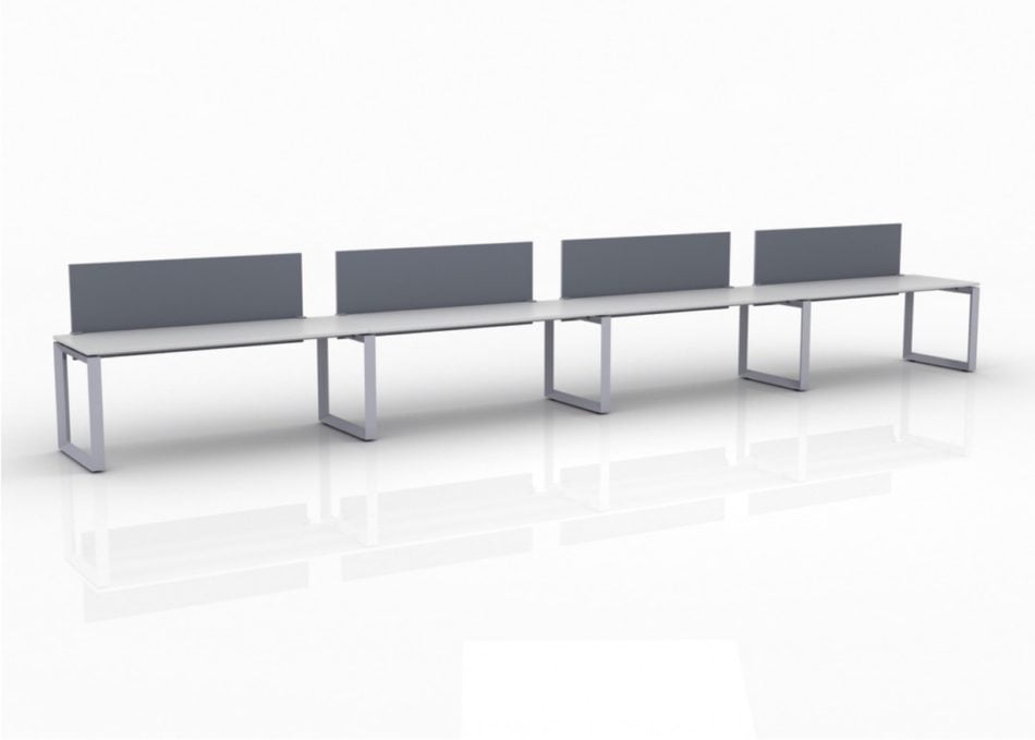 ICON 4-Pack Single Run Benching, with white background. This is our 72x30 inch bench, model ICO35.