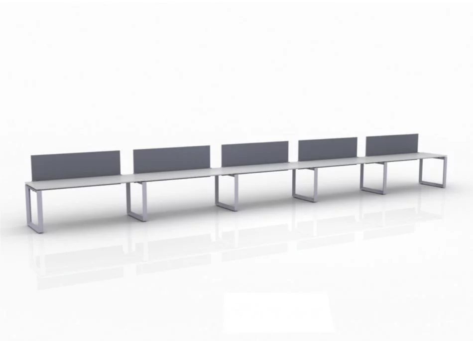 ICON 5-Pack Single Run Benching, with white background. This is our 72x30 inch bench, model IC036.