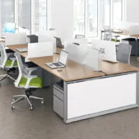 ICON Benching 10-Person Workspace (Double Run)