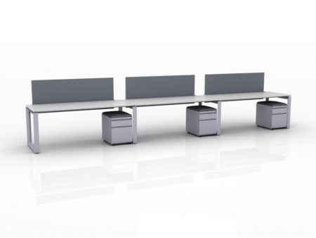 ICON Benching 3-Person Workspace (Single Run)