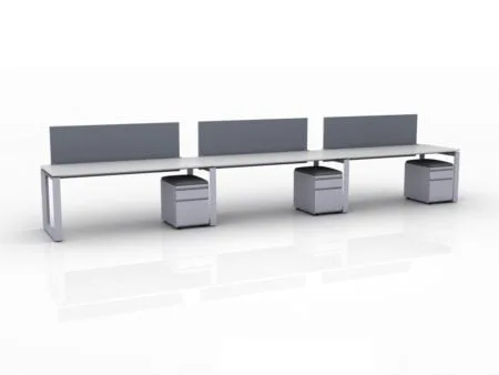 ICON Benching 3-Person Workspace (Single Run)
